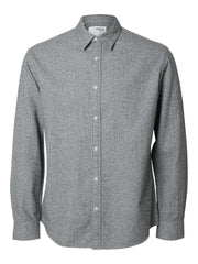 Selected Homme Owen Flannel Mix Shirt - Grey Melange/Twisted