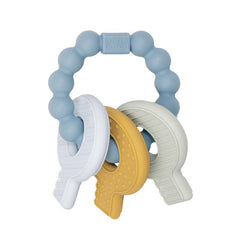 Little Dutch Teething Toy Keychain Blue