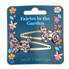 Rex London - Fairies In The Garden Glitter Hair Clips - Set of 2
