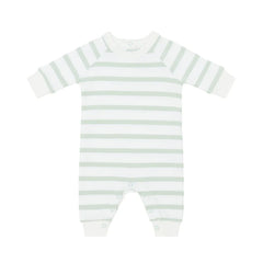 Bob & Blossom Powder Blue & White Breton Striped All in One