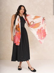 One Hundred Stars - Crane Ecru Scarf