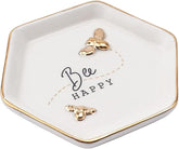 Bee Happy Jewellery Trinket Ring Dish