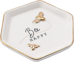 Bee Happy Jewellery Trinket Ring Dish