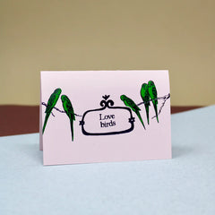 Ark Love Birds Mini Greeting Card