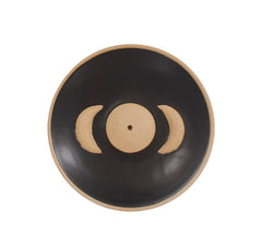 Sass & Belle Moon Phases Incense Holder - Black