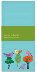 Roger La Borde Magnetic Modern Birds To-Do Notepad