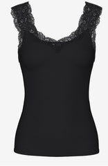 Pieces Barbera Black Lace Top