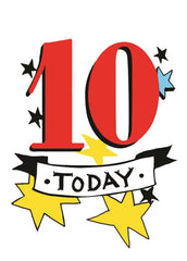 Sooshichacha Age 10 Tattoo Birthday Card