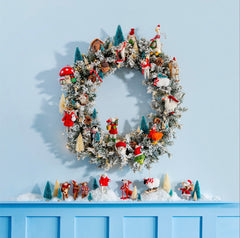 Sass & Belle Goose With Wreath Felt Hanging Decoration