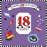 Sooshichacha Age 18 Tattoo Birthday Card