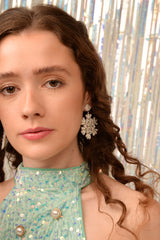 My Doris - Snowflake Silver Earrings