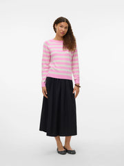 Vero Moda Doffy Jumper - Fuchsia Pink/ Birch