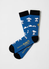 Peanuts - Be Snoopy Blue Organic Cotton Socks