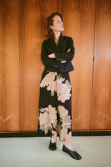 One Hundred Stars - Crane Black Crepe Palazzo Pants