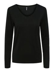 Pieces Billo Lurex Top Long Sleeve