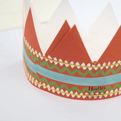 Hadley Birthday King Party Hat Card