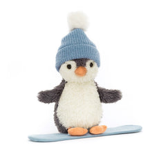 Jellycat Peanut Penguin Snowboarding