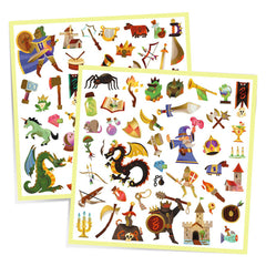Djeco Metallic Stickers - Medieval Fantasy