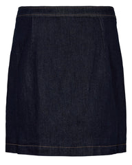 Numph Nualetta Mini Skirt - Dark Blue Denim