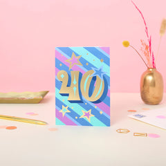 Ricicle Cards Age 40 Birthday Card