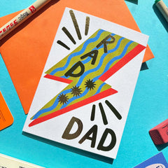 Kerrie Illustrates Rad Dad Father’s Day Card