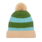 Rockahula Cosy Striped Knitted Green Hat 3-6 Years