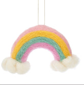 Sass and Belle - Wonderland Rainbow And Clouds Hanging Felt Decoration