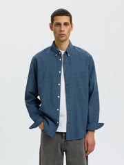 Selected Men Organic Cotton Jay Shirt - Set Sail/Multi