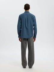 Selected Men Organic Cotton Jay Shirt - Set Sail/Multi