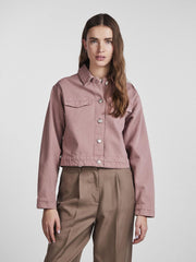 Pieces Denim Jacket - Dawn Pink