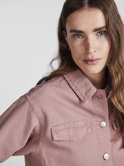 Pieces Denim Jacket - Dawn Pink