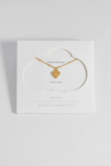 Estella Bartlett Engraved Heart Padlock Necklace - Gold