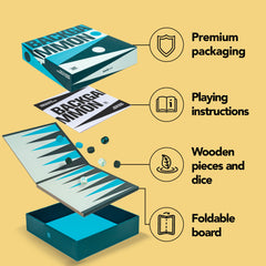 Suck UK Backgammon Set