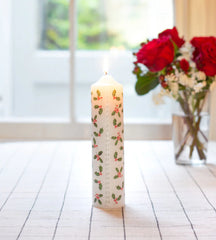 Talking Tables - Holly Advent Pillar Candle