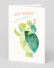 Ohh Deer - Best Daddy In The World Turtle Dad Card