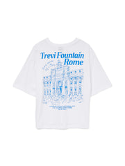 Vero Moda Thilde T-Shirt - Bright White/ Blue Rome