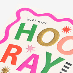 Pigment Hip Hip Hooray Birthday Card