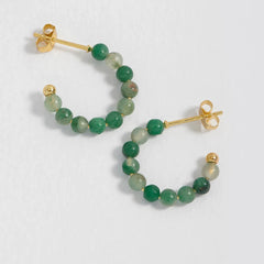 Estella Bartlett- Gemstone Amelia Hoop Earrings