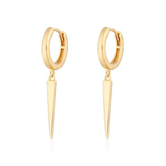 Scream Pretty - Gold Plated Sterling Silver Spike Earrings
