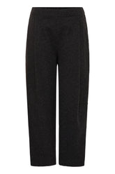 Fransa Minta Pants - Charcoal Grey Melange