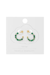Estella Bartlett- Gemstone Amelia Hoop Earrings