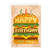 Ricicle Cards Burger Birthday Card