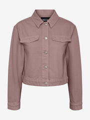 Pieces Denim Jacket - Dawn Pink