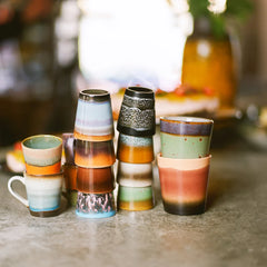 Hkliving 70's Ceramics Coffee Mugs Set of 6 - Grounding