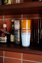 HKliving 70's Ceramics Latte Mugs Clash - Set of 2