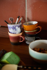 HKliving 70's Ceramics Americano Mugs Friction - Set of 4