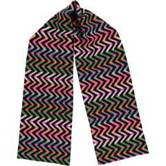 Quinton & Chadwick - Large Zig Zag Scarf in Hibiscus