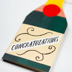 Hadley Champagne Congratulations Card