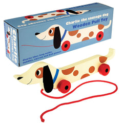Rex - Wooden Pull Along Toy - Charlie The Sausage Dog