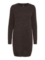 Vero Moda Doffy Dress - Chocolate Torte/Black